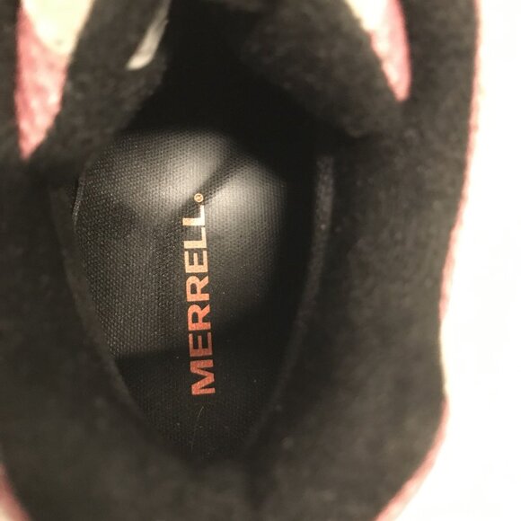 Merrell Womens Boulder Blush Hiking Boots Size 8 US/38.5 EU Vibram Soles Suede & - Picture 7 of 11